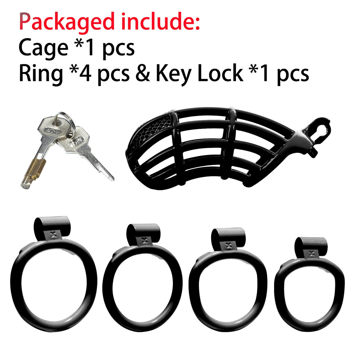 Male CB Lock Chastity Device – Adjustable Chastity Ring Toy with Secure Lock