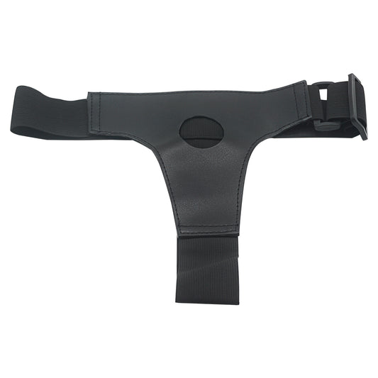 Strap-On Sling Panties with Leather Harness