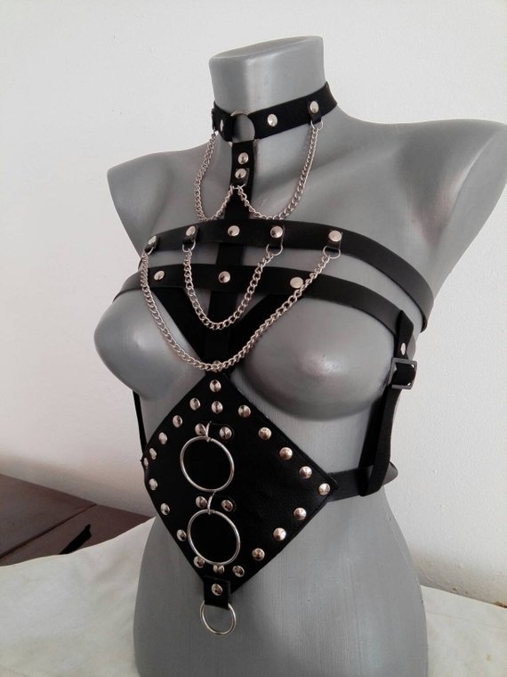 PU Leather Fetish Dress – Erotic Camisole Lingerie for Women