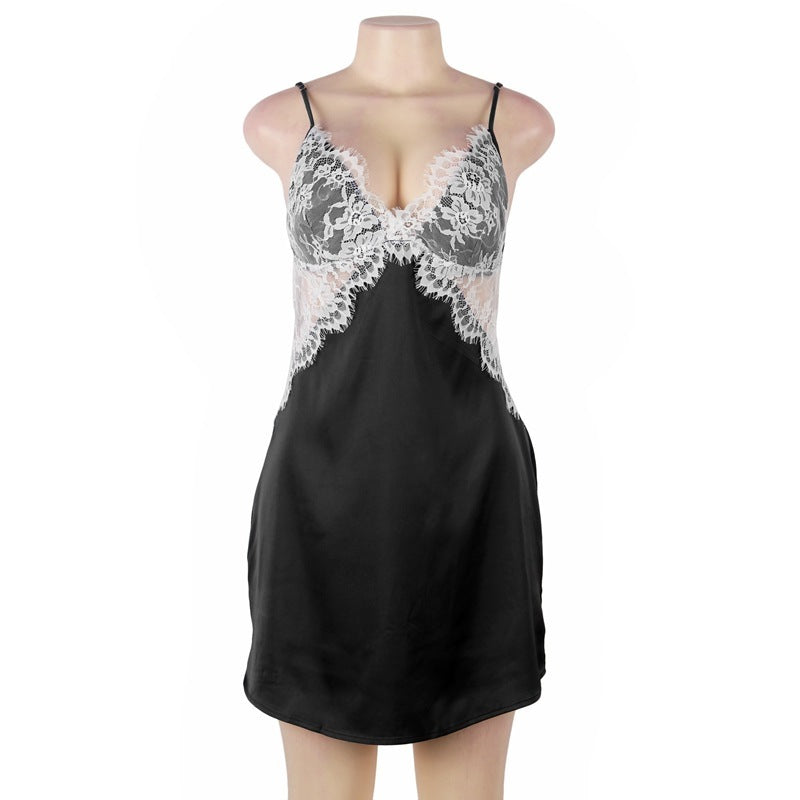 Silk Lace Temptation Strap Lingerie