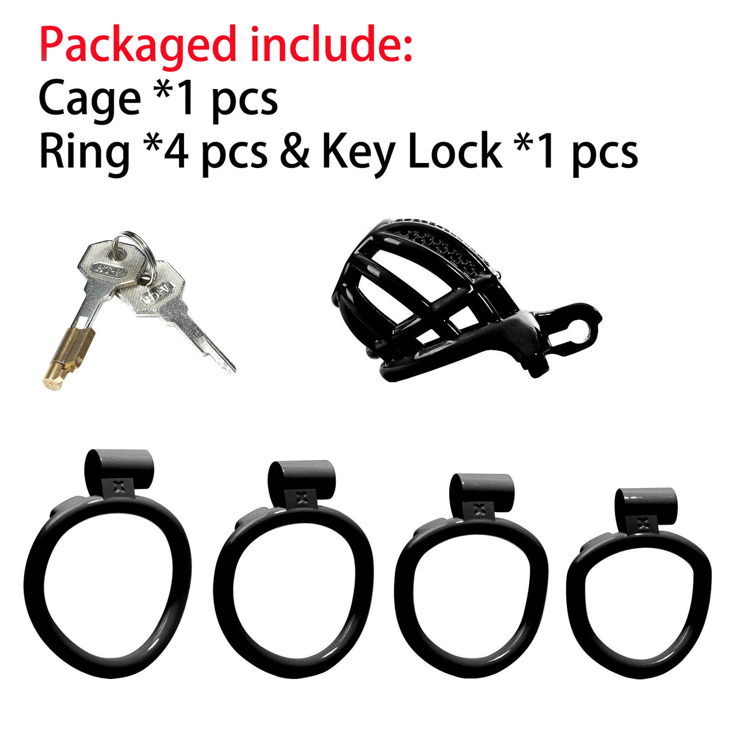 Male CB Lock Chastity Device – Adjustable Chastity Ring Toy with Secure Lock