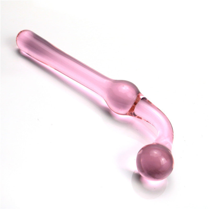 Unisex Crystal Glass Butt Plug — Elegant Anal Toy for Men & Women