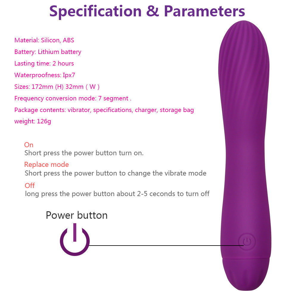 Rechargeable Silicone Vibrator for Women
