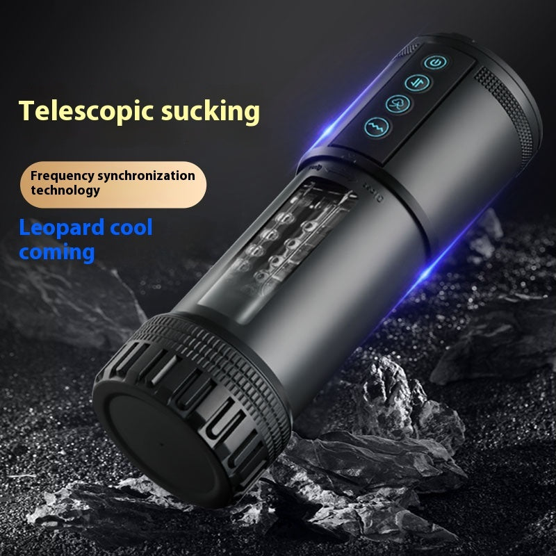 Male Toy Automatic Telescopic Cup – Hands-Free Smart Masturbation Cup with Vibration & Thrusting