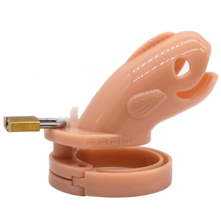 Male Plastic Chastity Lock Toy – Adjustable Chastity Cage with Secure Lock