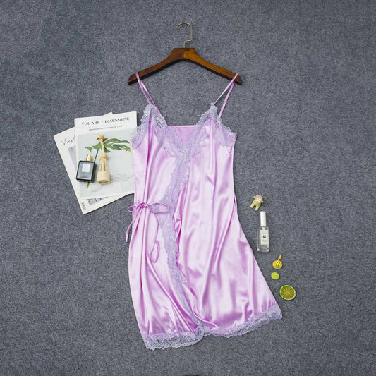 Women’s Elastic Satin Nightdress – Comfortable Lingerie