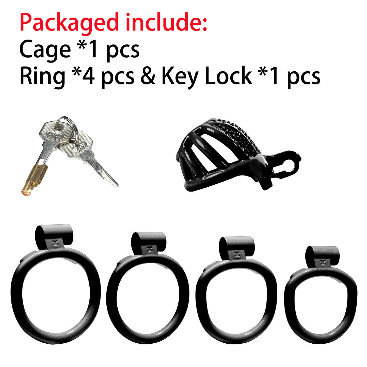 Male CB Lock Chastity Device – Adjustable Chastity Ring Toy with Secure Lock