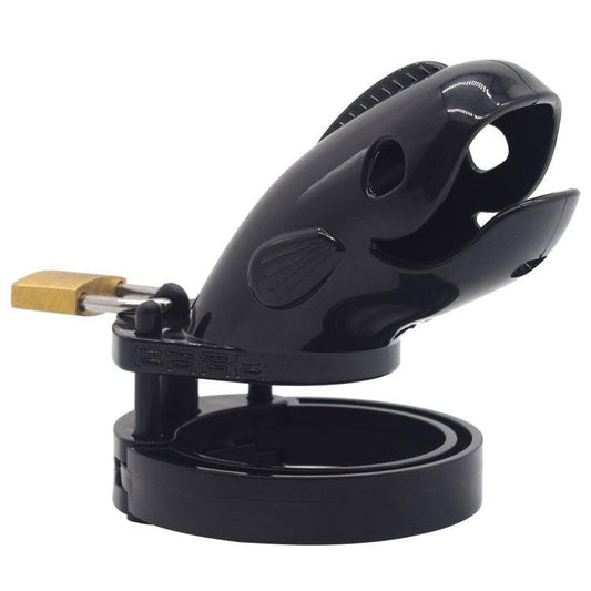 Male Plastic Chastity Lock Toy – Adjustable Chastity Cage with Secure Lock