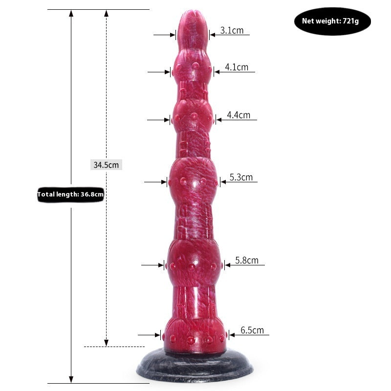 Colorful Animal-Inspired Dildo – Irregular Penis Masturbator & Anal Plug