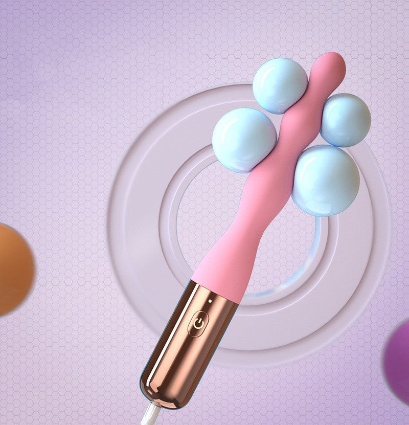 Silicone Vibrating Anal Beads – Pleasure Dildo Vibrator for Women