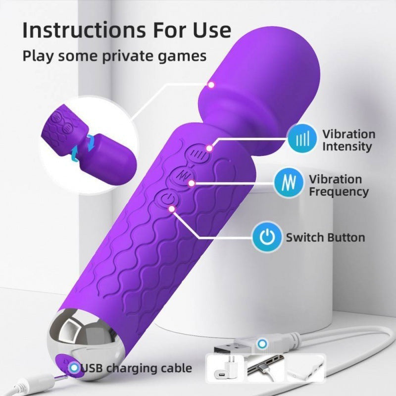 18-Speed Magic Wand Vibrator for Women
