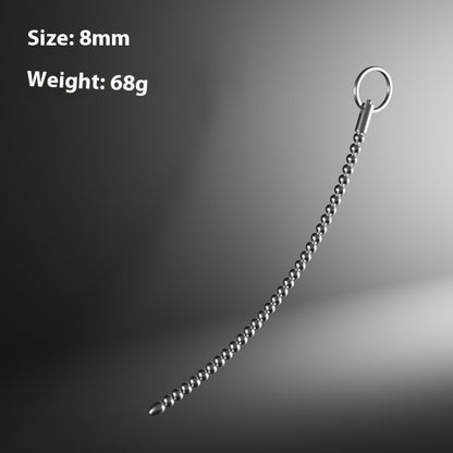 Stainless Steel Beaded Electric Urethral – Male Urethral Expansion Toy