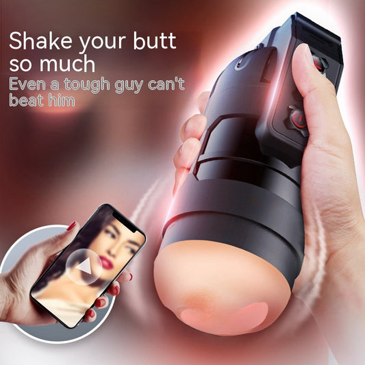 Interactive Knock Airplane Cup – Realistic Male Masturbator Toy