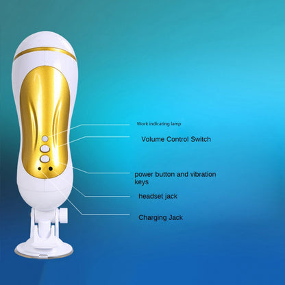 Electric Voice Masturbator Cup – Hands-Free Male Pleasure Toy