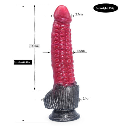 Colorful Animal-Inspired Dildo – Irregular Penis Masturbator & Anal Plug