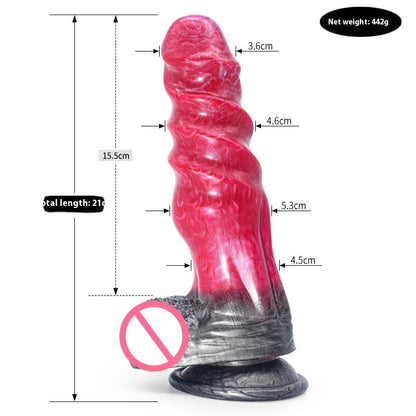 Colorful Animal-Inspired Dildo – Irregular Penis Masturbator & Anal Plug