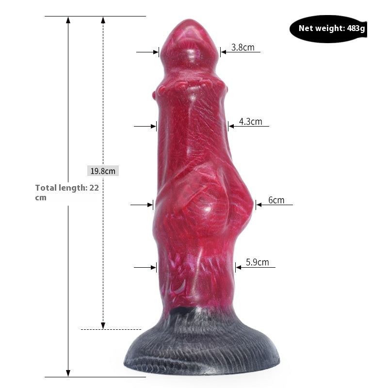 Colorful Animal-Inspired Dildo – Irregular Penis Masturbator & Anal Plug