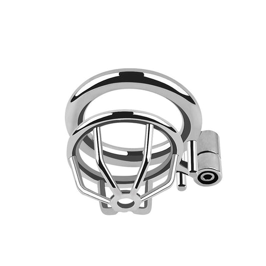 Men’s Stainless Steel Chastity Lock Ring – BDSM & Bondage Toy