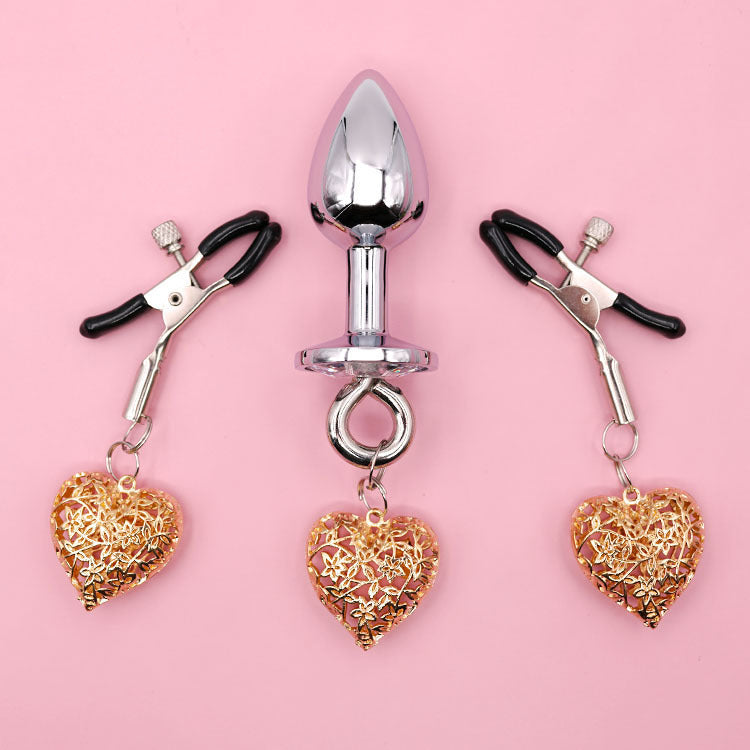 ove Chain Plug with Clamps & Bell – Sensual Toy for Women