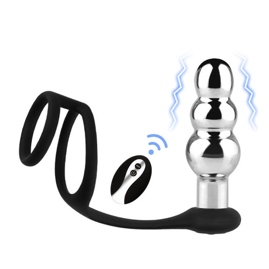 Remote Control Vibrating Metal Butt Plug – Unisex Pleasure Toy