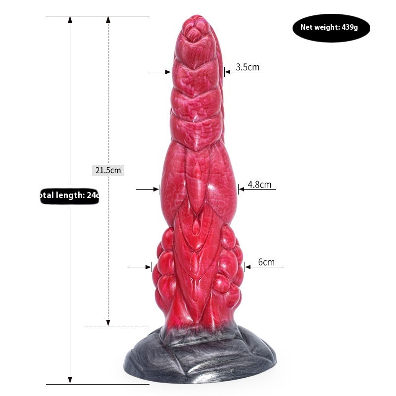 Colorful Animal-Inspired Dildo – Irregular Penis Masturbator & Anal Plug