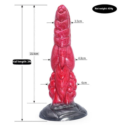 Colorful Animal-Inspired Dildo – Irregular Penis Masturbator & Anal Plug