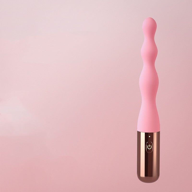 Silicone Vibrating Anal Beads – Pleasure Dildo Vibrator for Women