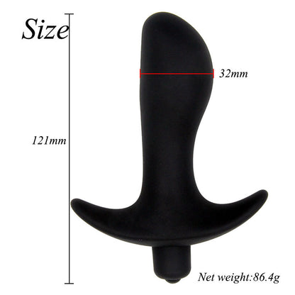 10-Speed Vibrating Dildo Plug for Women
