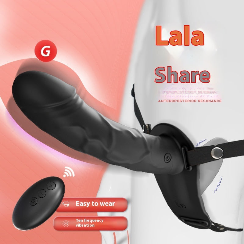 Remote Control Wearable Dildo with Dual Vibration