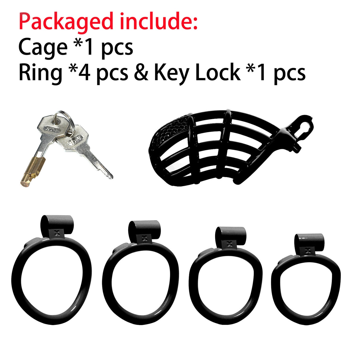 Male CB Lock Chastity Device – Adjustable Chastity Ring Toy with Secure Lock