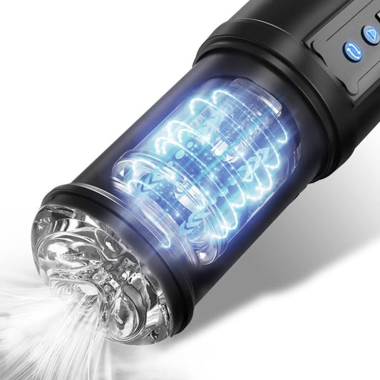 Male Toy Automatic Telescopic Cup – Hands-Free Smart Masturbation Cup with Vibration & Thrusting