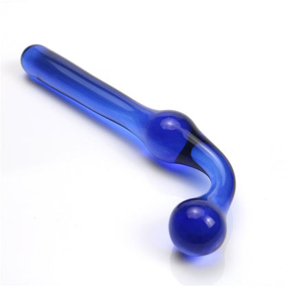 Unisex Crystal Glass Butt Plug — Elegant Anal Toy for Men & Women
