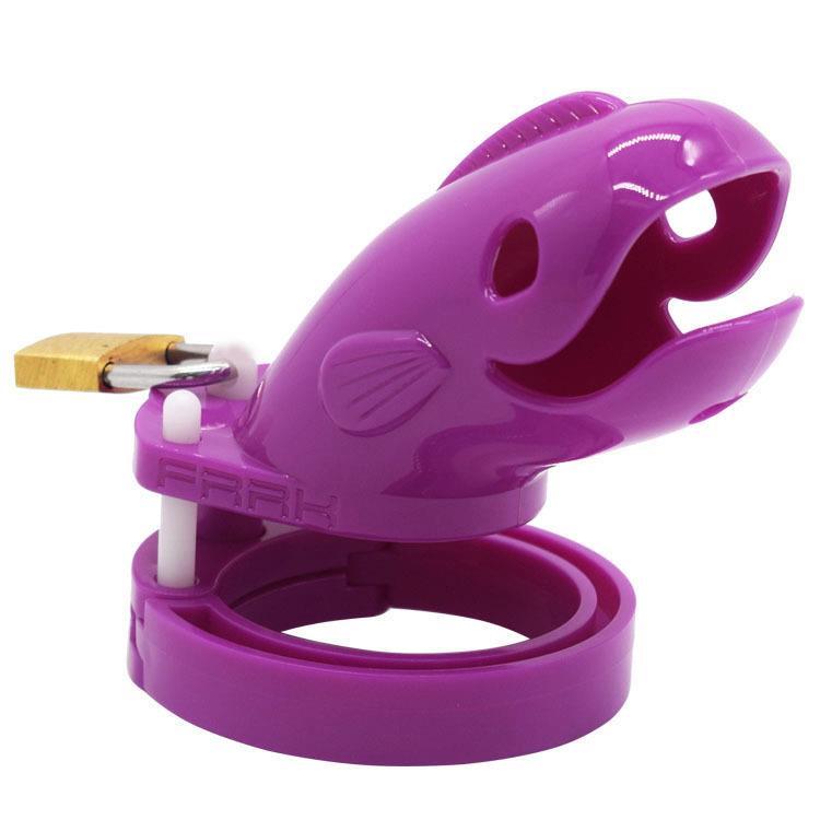 Male Plastic Chastity Lock Toy – Adjustable Chastity Cage with Secure Lock