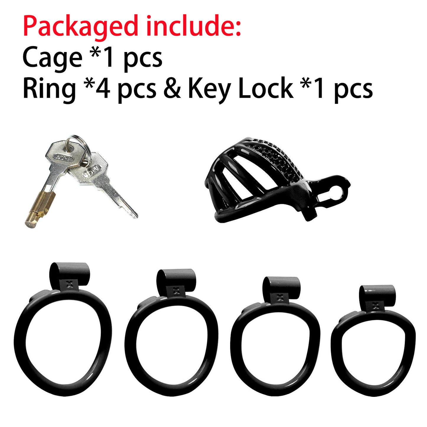 Male CB Lock Chastity Device – Adjustable Chastity Ring Toy with Secure Lock