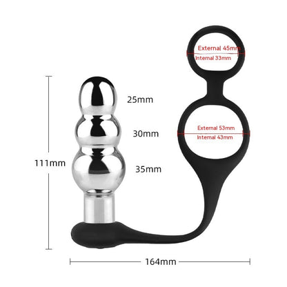 Remote Control Vibrating Metal Butt Plug – Unisex Pleasure Toy