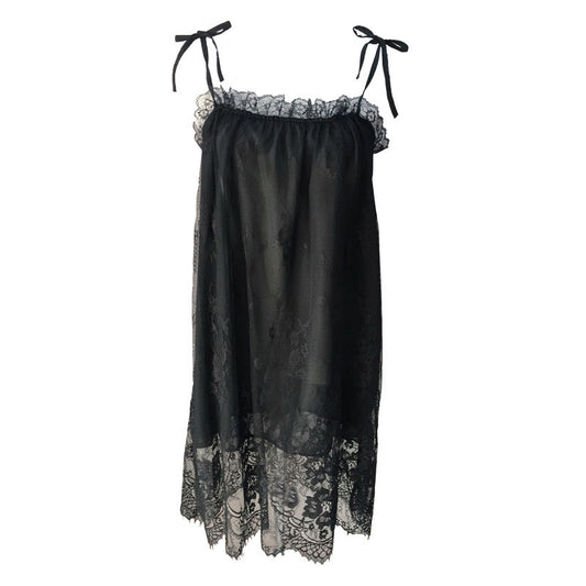 Summer Lace Chiffon Suspender Nightdress