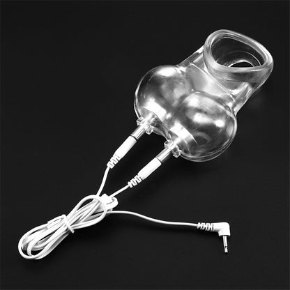 Male Electric Shock Scrotum Restraint Bag – Adjustable Electro Stimulation Bondage Toy