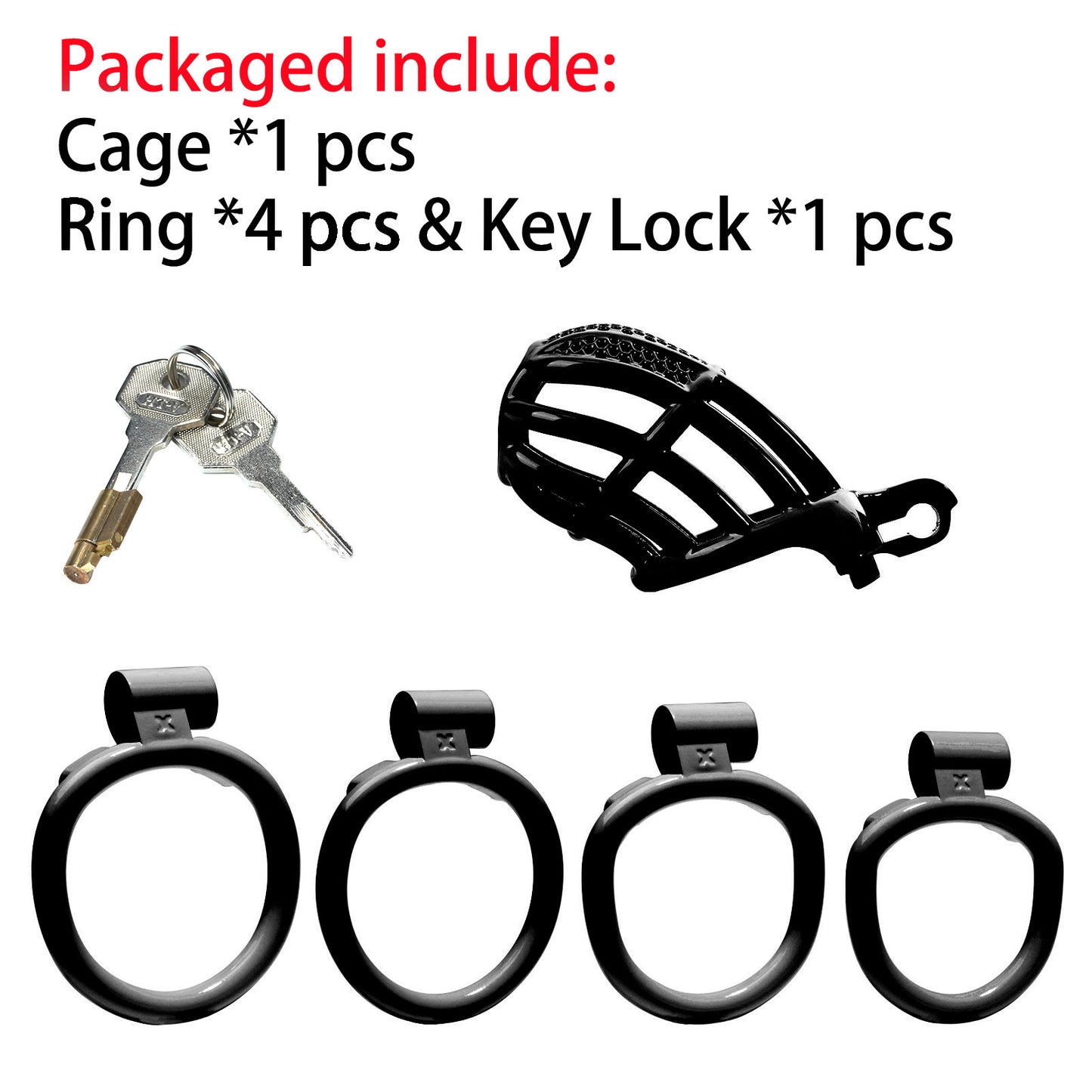 Male CB Lock Chastity Device – Adjustable Chastity Ring Toy with Secure Lock