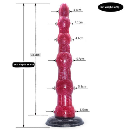 Colorful Animal-Inspired Dildo – Irregular Penis Masturbator & Anal Plug
