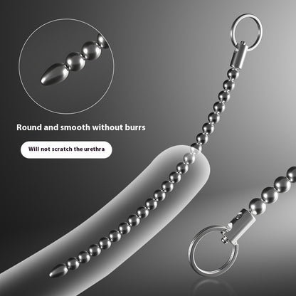 Stainless Steel Beaded Electric Urethral – Male Urethral Expansion Toy