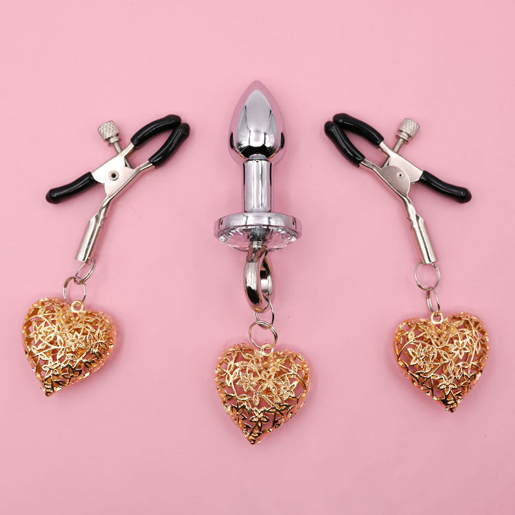 ove Chain Plug with Clamps & Bell – Sensual Toy for Women